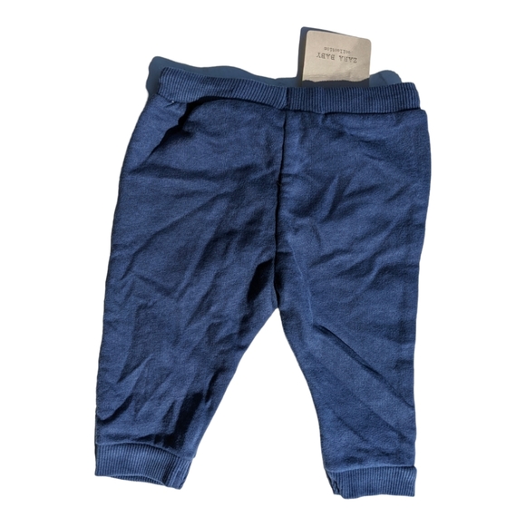 Zara 3-6m Blue Sweat Pants w/Drawstring - Picture 3 of 6